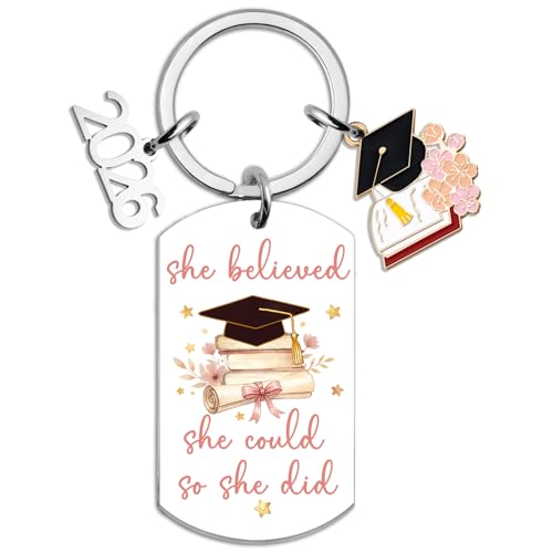 UYBEPU Class Of 2026 Gifts Keychain 2026 Graduation Gifts for Hers Him Senior High School College Graduation Gift for Women