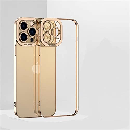 Coque transparente iPhone X anti rayure protection caméra TPU or élégant