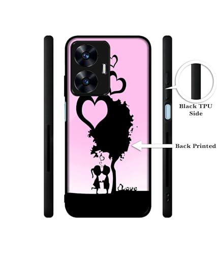 Image of Sweet Love Design Premium 2D Printed Metal Back Case Cover for Realme C55 4G / Narzo N55 4G