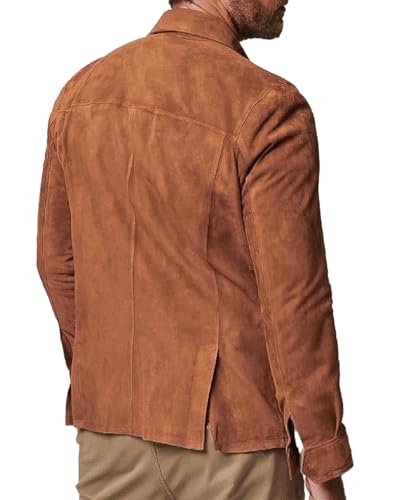 Image of Isaac & David Chicago Mens Leather Jacket Real Lambskin Classic Vintage Style Leather Jackets For Men Leather Jacket for Mens