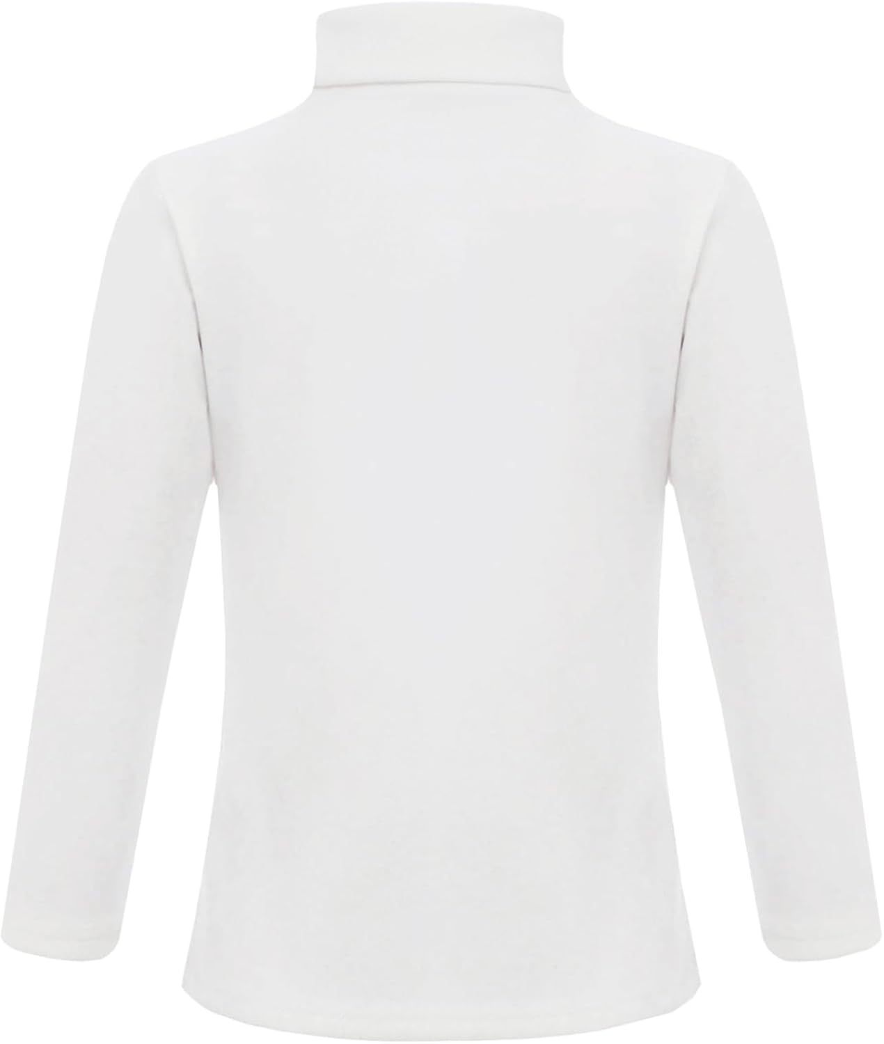 Hansber Kids Girls Base Layer Thermal Shirts Long Sleeve Rainbow Heart Print Half Turtleneck Fleece Pullover Top