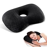 WDKXCN Almohada perforadora de oreja, almohada ajustable de 17 pulgadas con agujero para la oreja, almohada lavable para dolor de oído y dolor de oído, úlceras por presión inflamatoria para personas