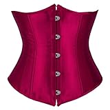 Zhitunemi Underbust Corset Tops for Women: Adult Halloween Costumes Woman 2025 Cosplay Historical Reenactments Themed Parties Medium Wine Red