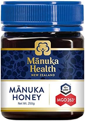 Manuka Health UMF 10+/MGO 263+ Manuka Honey (250g/8.8oz), Superfood, Authentic Raw Honey from New Zealand