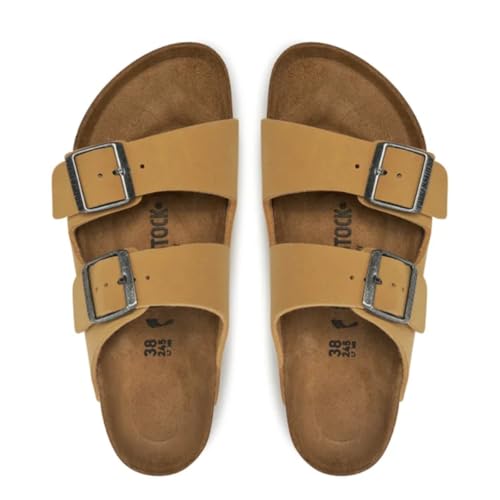 Miniatura 4 de Birkenstock Zapatillas Arizona Crema Para Hombre Y Mujer, Beige, 44 Eu