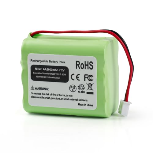 Oyomba Replacement Battery for 2Gig BATT1, BATT1X, BATT2X, 6MR2000AAY4Z, GC2 2GIG-CNTRL2 2GIG-CP2, GCKIT311, Go Control Panel Alarm System 10-000013-001, PERS-4200 Ni-MH [7.2V, 2000mAh]