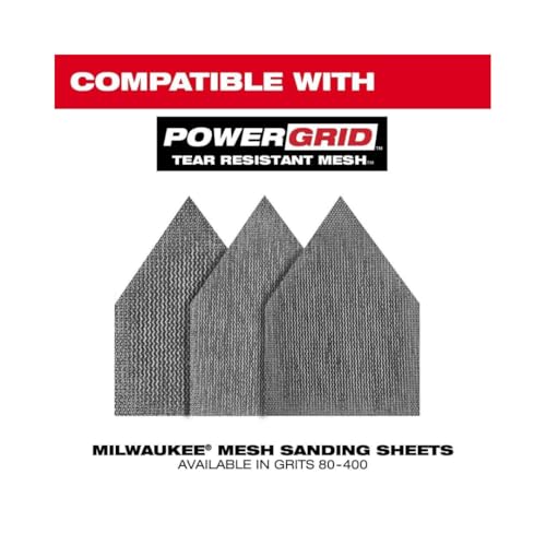 Milwaukee 2531-20 12V Brushless Cordless Orbital Detail Sander (Tool Only) Red and Black - Image 4