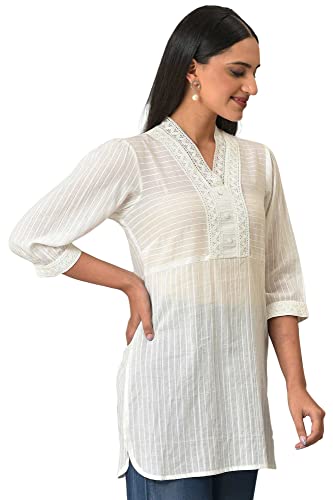 Image of Aurelia Women's Cotton Blend Kurti & Palazzo