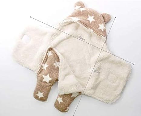 Amazon Co Jp Elinker ベビー おくるみ 暖かい 冬 クマさん 新生児 出産祝い ふわふわ カバーオール おしゃれ バスロープ ブランケット 小 カーキ ベビー マタニティ