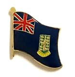 British Virgin Islands Flag Lapel Pin; One International Waving World Flag Pin Badge Patriotic Country Hat Lapel Badge (British Virgin Islands)