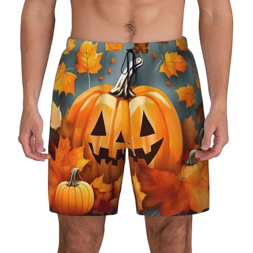 Short de bain citrouille EdWal pour un Thanksgiving stylé à la plage