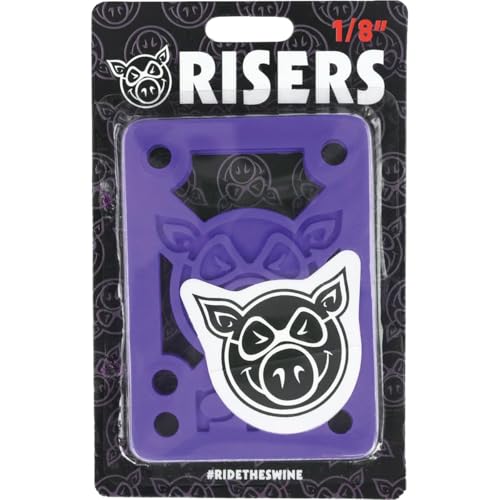 Pig Wheels Piles Purple Riser Pads - Set of Two (2) - 1/8