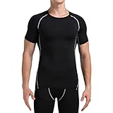 4ucycling Men Cool Quick Dry Baselayer Short Sleeve Compression T Shirts