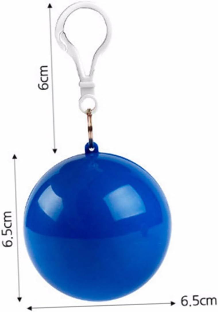 5Pcs Portable Raincoat Ball, Disposable PE Poncho Keychain