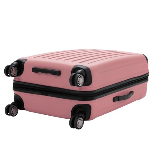 Image of Kenneth Cole REACTION Renegade Luggage Expandable 8-Wheel Spinner Lightweight Hardside Suitcase, Peony, 28-Inch Checked, Renegade collection