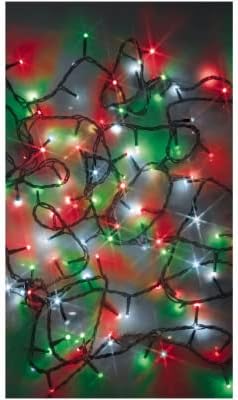 Holiday Wonderland SL100RPWGRTW Twinkle Compact LED Starry Lights, 100 Red/White/Green LED Bulbs, 17-1/2-Ft - Quantity 1