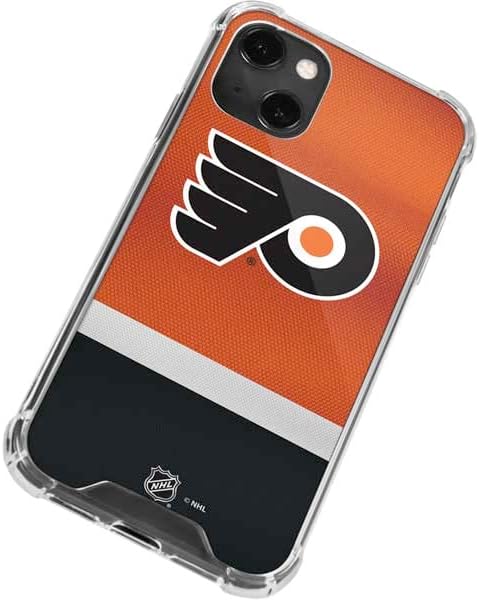 Skinit Clear Phone Case Compatible with iPhone 14 Plus - Officially Licensed NHL Philadelphia Flyers Alternate Jersey Design