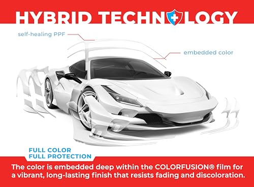 Image of ColorFusion PPF by VViViD, Gloss Polar White Dry Apply PPF Vinyl Car Wrap Roll 1ft x 5ft
