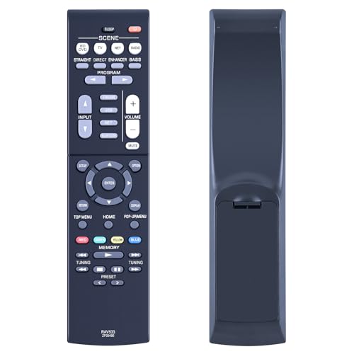 RAV533 Replacement Remote Control for Yamaha AV Receiver RX-V479BL YHT-5920 RX-V579BL RX-V579 RX-V479 YHT-3920 YHT-3920UBL YHT-4930UBL YHT-5920UBL YHT-4930