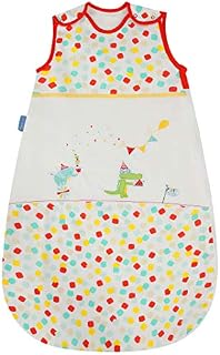 Grobag The Original Baby Sleeping Bag Size 6-18 Months - 1.0 Tog Croc Party Design 100% Cotton Unisex Nursery Side Zip Opening Sleep Sack