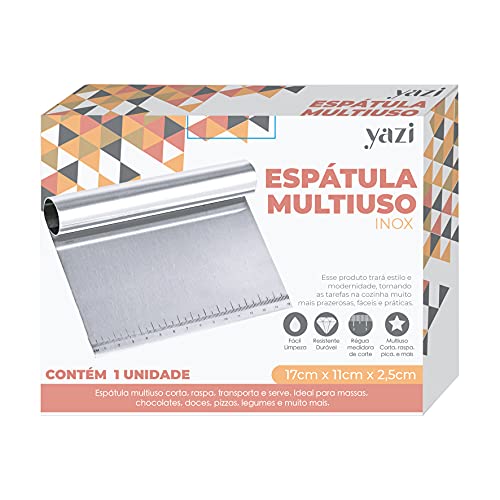 Tuut Linha Confeito,Espátula Multiuso Inox, 15 cm x 11 cm x 2,5cm.