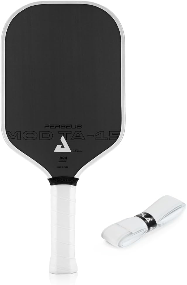 JOOLA Perseus MOD TA 15 16mm Pro Player Edition Pickleball Paddle - Gen 3 Propulsion Core & Charged Carbon Surface Technology - Carbon Fiber Pickleball
