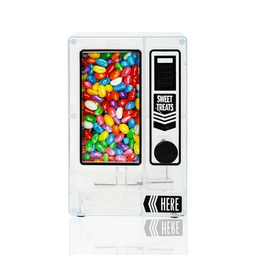 YOBRO Dispensador de dulces, bonita máquina expendedora para escritorio, máquina de dulces manual, dispensar mini dulces, regalo de cumpleaños y Navidad para niñas, regalo para amigas, novias,