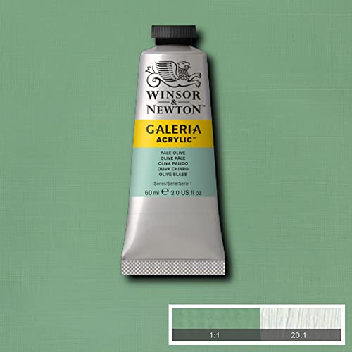 Image of Winsor & Newton Galeria Acrylic Paint Tube-Pale Olive (60ml)