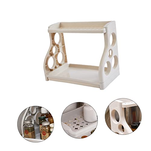 Cabilock 1Pc Tempero Lata Armazenamento Rack Prateleiras De Armazenamento Organizador De Prateleiras