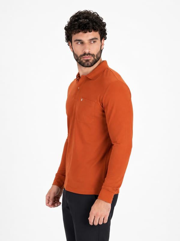 Image of PRORIDERS Men's Cotton-Rich Full-Sleeve Polo T-Shirt with Pocket Premium Pique Fabric Casual & Stylish
