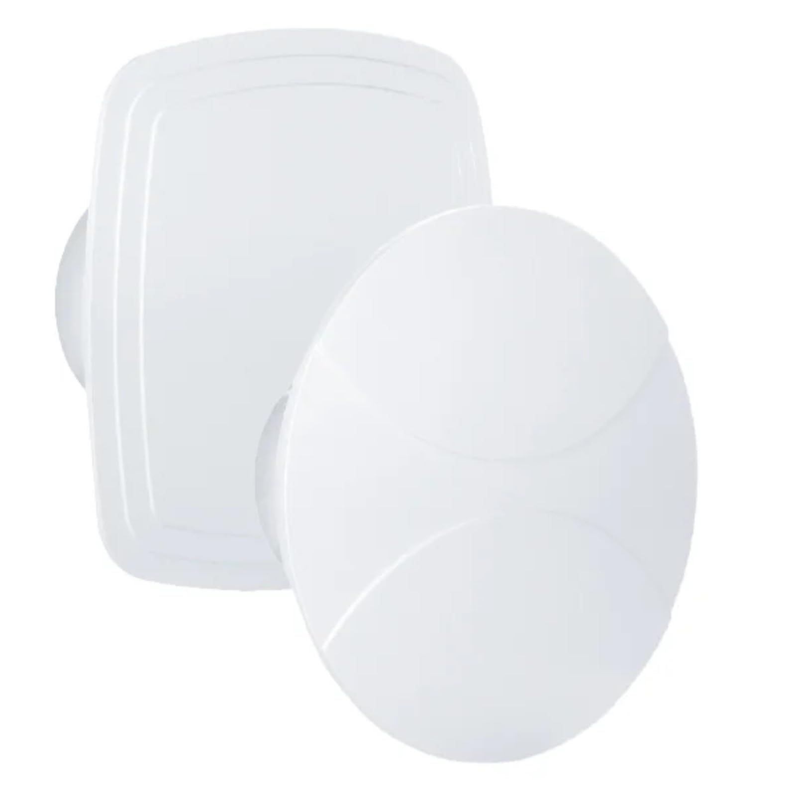 Vecamco Covent – Griglia Style Quadrato Diametro 100 Abs Bianco (Blister) - 4