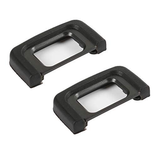Materiale: gomma e plastica. DK-25 Eyecup Eyepiece Viewfinder Compatibile per Nikon D5600 D5500 D5300 D3500 D3400 D3300 fotocamera (confezione da 2).