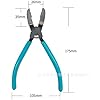 Diagonal Cutting Pliers Wire Flush Cutters Car Push Retainer Rivet Trim Clip Pry Puller Clips Panel Assortments Puller Auto Body Tools (Light Blue)
