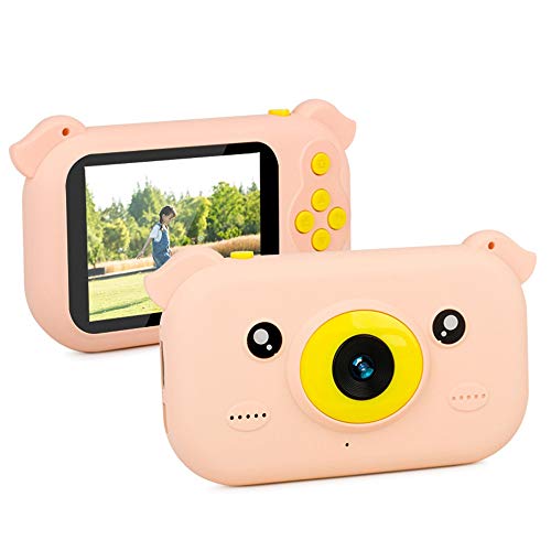 Mini Cámara Infantil Regalo creativo del silicón de Shell niño mini cámara de la cámara de vídeo for chicos, chicas Juguete al aire libre Diseño Anticaída ( Color : Pink , Size : Naked host )