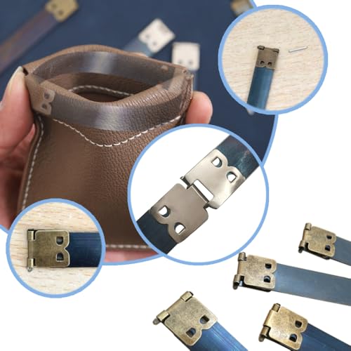 Zasvec Schnappverschluss für Taschen 20 Stücke Metall Interne Flex Rahmen Kuss Schließe Verschlüsse für Taschen Federverschluss für DIY Handwerk Geldbörse Tasche