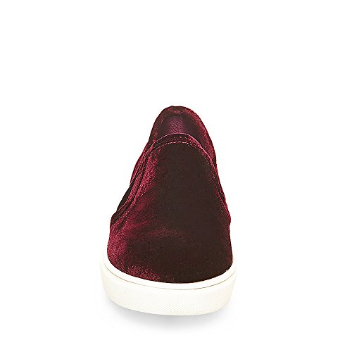 Steve Madden Steve Madden Women's Ecntrcv Fashion Sneaker, Burgundy Velvet, 9.5 M US