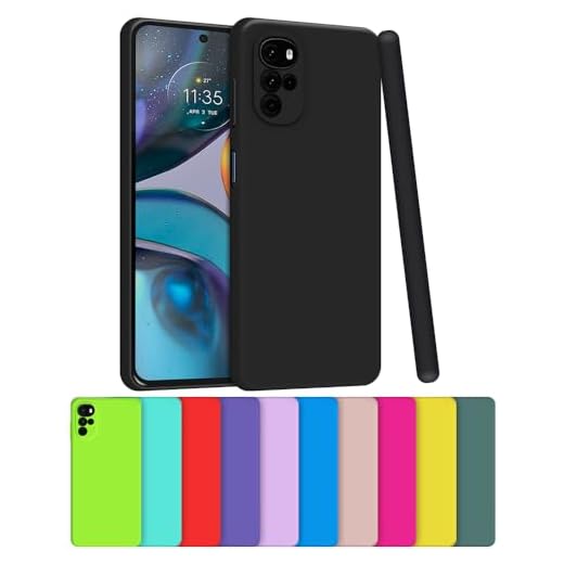 Capa Capinha Case Compatível Motorola Moto G22 Silicone Aveludado Com Proteção De Câmera (PRETO)