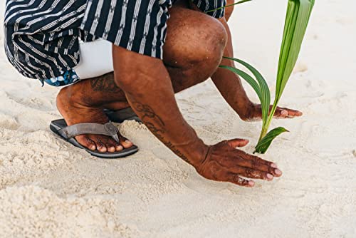 Image of OluKai Tuahine Men's Waterproof Leather Sandals, Versatile Beach Flip Flops, Arch Support & Comfort Fit, Lightweight & Durable, Enhanced Grip & Traction