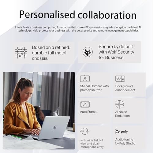 Image of HP Elitebook 660 G11 16 inch FHD+ Business Copilot AI Laptop, Intel 12-Core Ultra 7 165U vPro, 64GB DDR5, 2TB SSD, Wi-Fi 6E, 5MP IR Camera, Fingerprint, Backlit Keyboard, 2X Thunderbolt 4, Windows 11 Pro