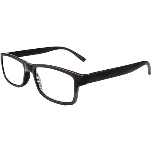 MAGNIFEYE Reading Glasses for Men or Women, 2.5 Diopters, Black, 1 Count (Pack of 1)