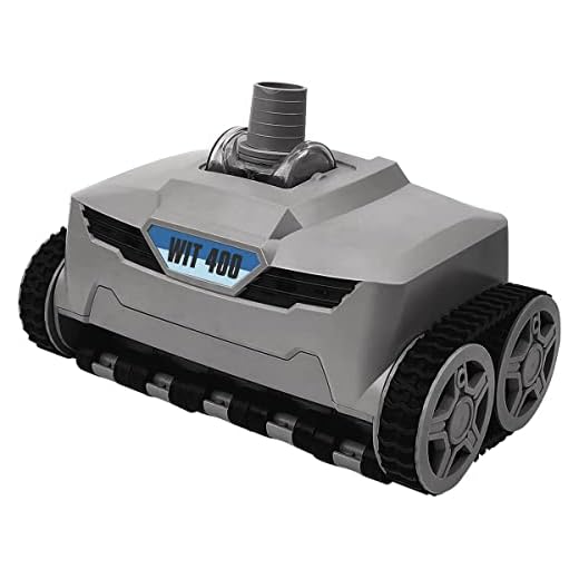 Robot De Piscina De Succión Hidráulico Faster - Suministrado Con 12 Tramos De Tubos De 1 M - Estructura: Abs + Pom - Color: Gris