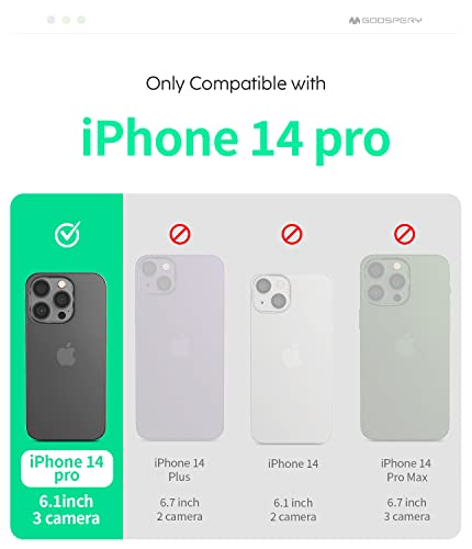 Goospery Magnetic Door Bumper Compatible With Iphone 13 Pro Case, Custodia Con Specchio Nascosto (Navy) - 6