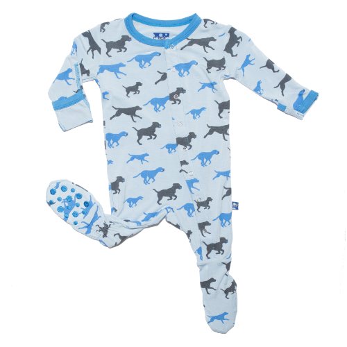 KicKee Pants Baby-Boys Print Footie