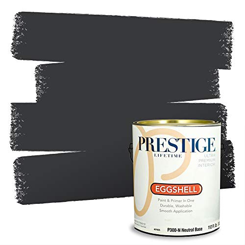 PRESTIGE Paints Interior Paint and Primer In One, 1-Gallon, Eggshell, Comparable Match of Sherwin Williams* Greenblack*