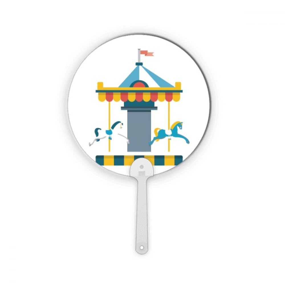 Ventilateur rond portable avec carrousel illustration plastique de decoration artisanat interieur