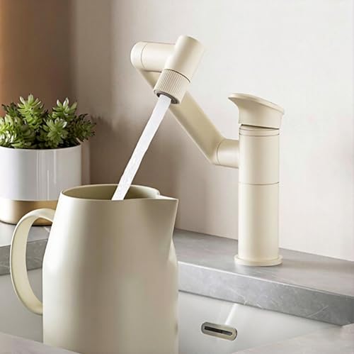 Mitigeur évier rabattable avec 2 types de jets pour robinet cuisine gris - 6