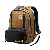 Carhartt Cargo Series 20L Daypack + 3 Can Cooler, Durable Backpack with Detachable Insulated Lunchbox, Carhartt Brown