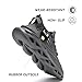 XKOWUO Mens Running Shoes Tennis Sneakers Slip On Gym Walking Non Slip Trail Trainers Athletic Jogging Comfortable Road Workout Mesh Breathable Fashion Dark_Gray US 10