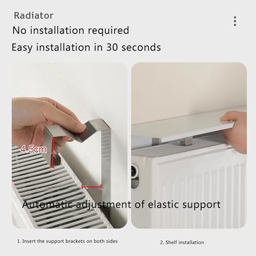 Cubierta para radiador sin instalación que soluciona las manchas de polvo 6
