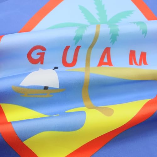 Image of AZ FLAG - Guam Flag - 2x3 Ft - 100D Polyester Guamanian Banner with Two Metal Grommets - Fade Resistant - Vivid Colors - 2' x 3' Feet - 90x60 Cm